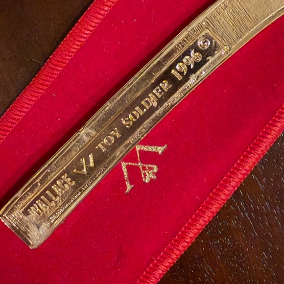 Wallace Silver 1996 Annual Candy Cane Ornament -Toy Soldier - Picture 3 of 4